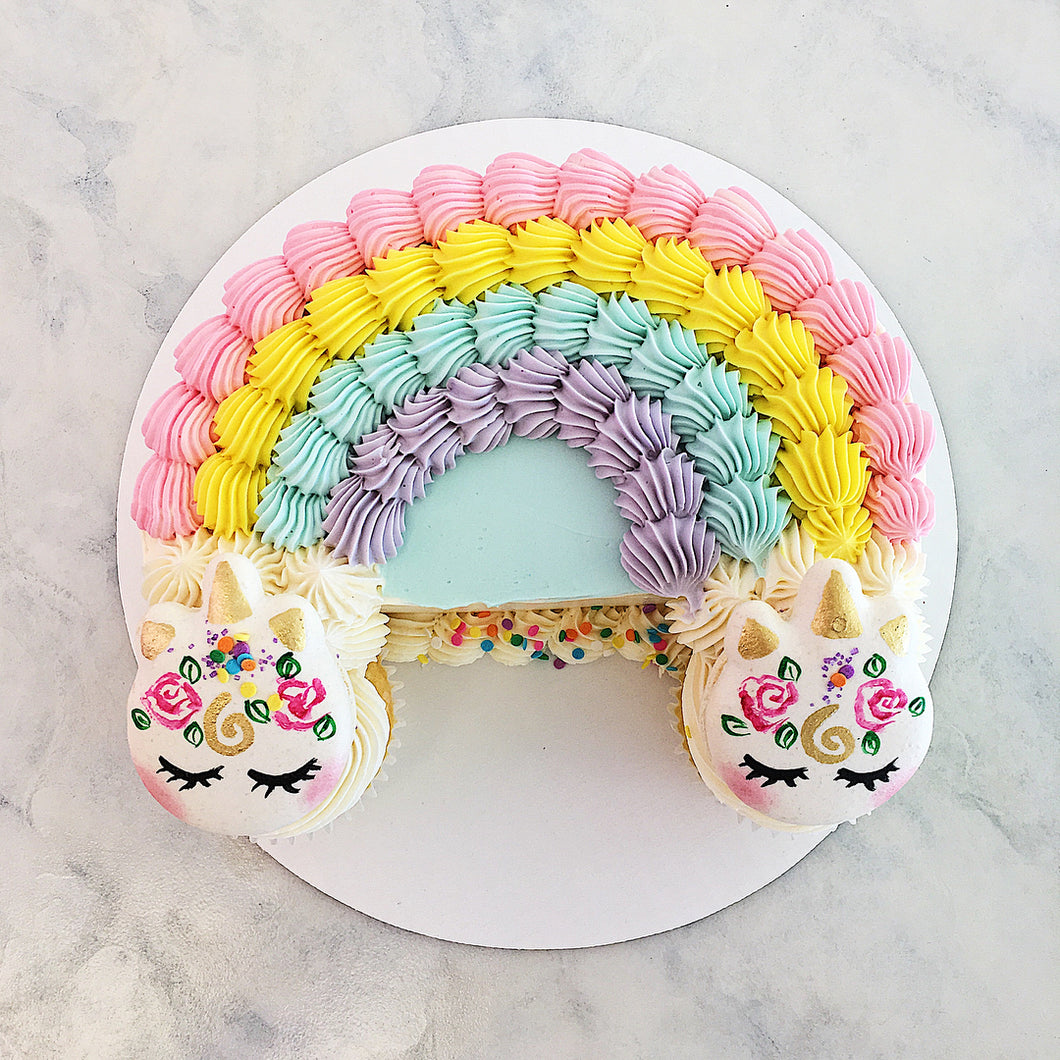 Rainbow Unicorn Cake - READ ITEM DESCRIPTION AT BOTTOM OF PAGE – Artfetti  Cakes