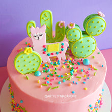 Llama and Cactus Cake - READ ITEM DESCRIPTION AT BOTTOM OF PAGE